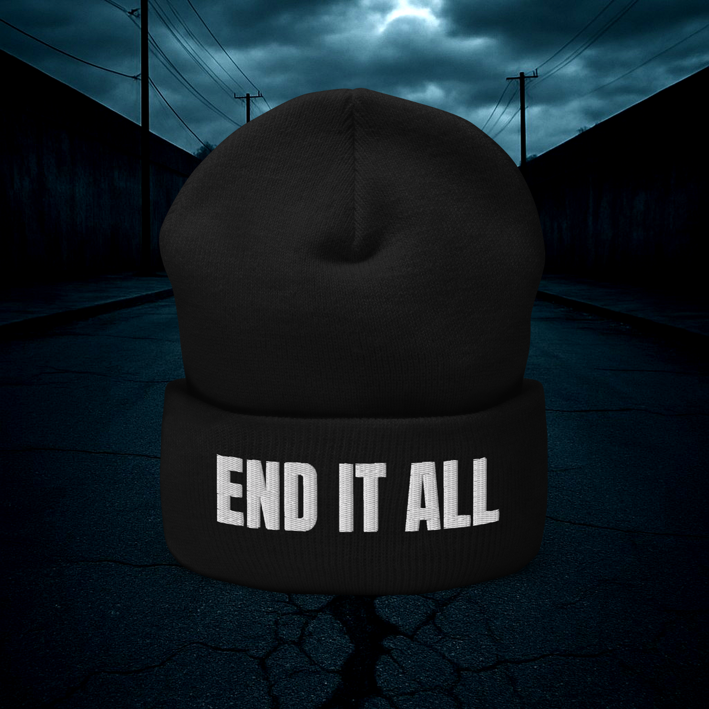 End It All Beanie – Black