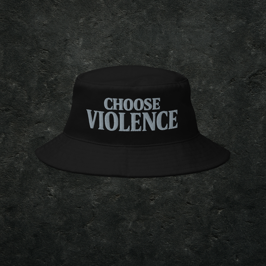 Choose Violence Bucket Hat – Black