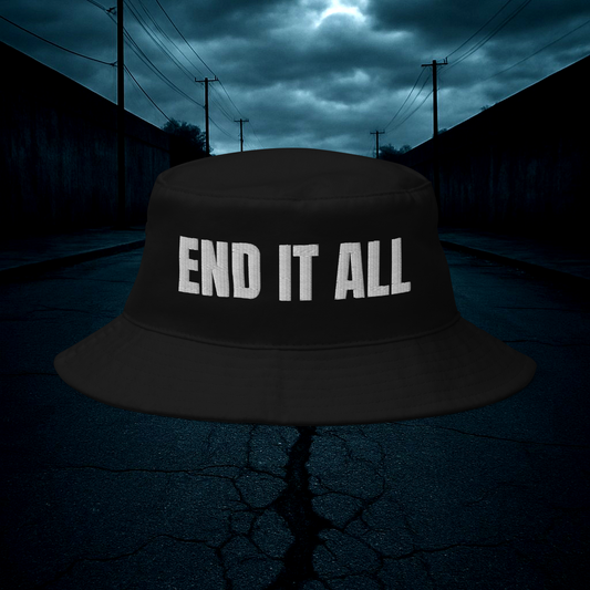 End It All Bucket Hat – Black