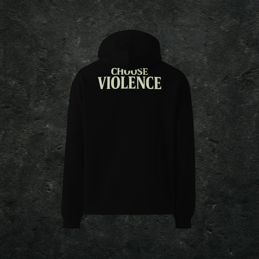 Choose Violence Heavy Hoodie – Black